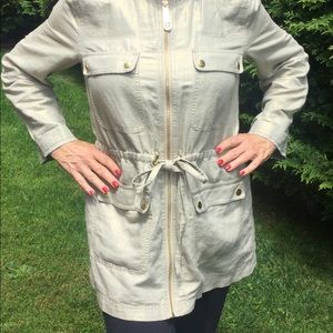 CWonder Vintage gold raincoat jacket